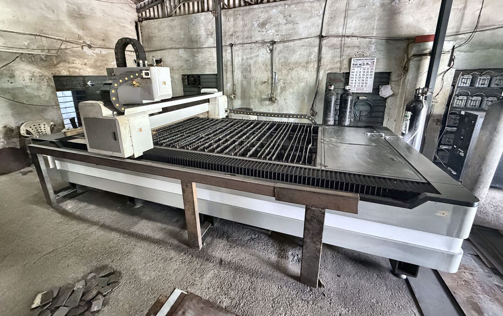CNC laser cutting machine bed